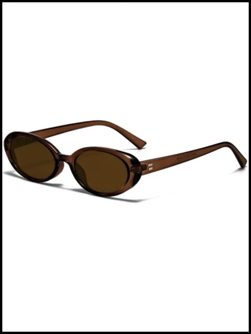 Retro Oval Fashion Sunglasses UV400 Protection Small Frame Vintage Shades